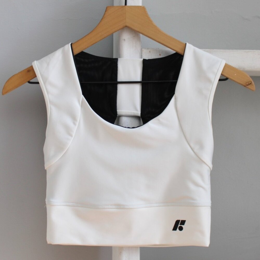 Forme White & Black The Power Bra Size Medium
